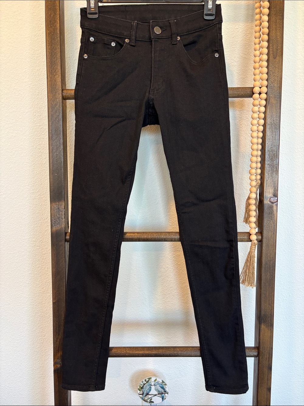 Cheap Monday Men's Black Skinny Jeans